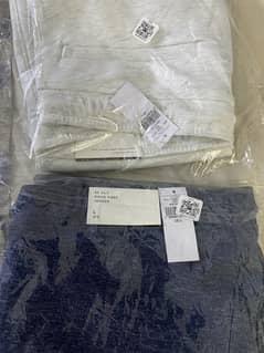BRAND NEW American Eagle Cargo Trousers – Size L - Blue & White-Grey
