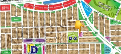 ark-Facing 2 Marla Commercial Plot For Sale D-6 Commercial Lane Sector D, DHA Multan phase 1