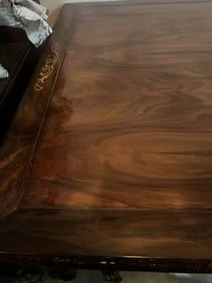Wooden dining table set 8 chairs