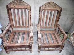 wooden chairs