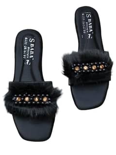 stylish woman's casual PVC flats . good condition. best quality . black
