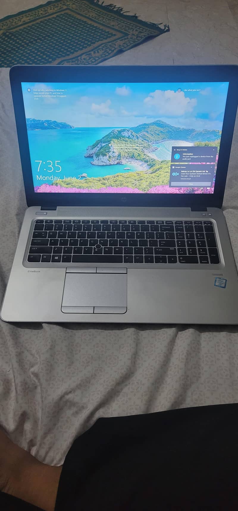 hp core i 7 6th generation touch screen num pad backligh keyboard 0