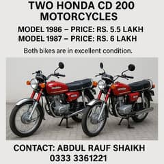 Honda CD 200 86-87