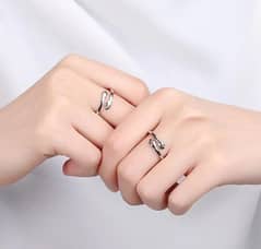 Couples rings set -  2 pcs