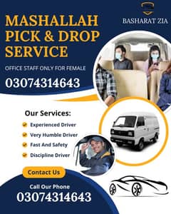 Pick and drop service for female/girls, Hostel transport service