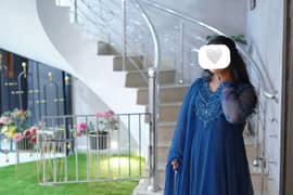 Blue engagement dress