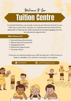 Tuition centre at Jumeirah Residency. home tutor available as well