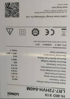 Brand new longi himo 10 x solar pannels