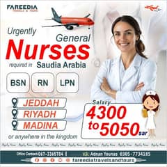 Urgent need staff for BSN post rn/Jobs for females/Jobs in Saudia