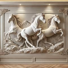 Handmade Horse sculpture  ( wall Art ,wall design , interior wall art)