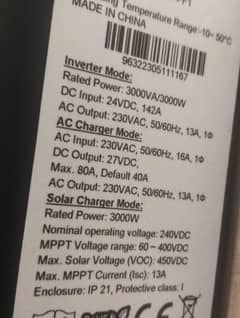 3 kv inverter with 4 solar plates 585 wat 2 AGS batteries