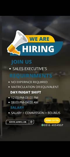 "Now Hiring Sales Executives – No Experience Required!"
