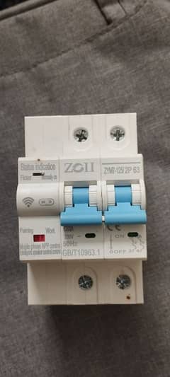 2p Wifi Circuit Breaker 63A with Voltage Protection & Power Monitoring
