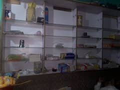 Wood plaie almari for shop sale condition good