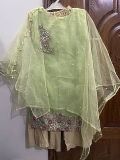 Gharara Shirt Cape