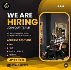 Ladies salon staff required for phase 6