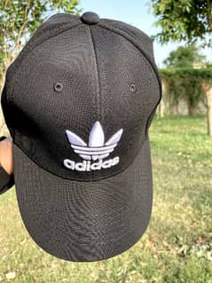 Mens Adidas Improted Caps 100% Polyester Fabric Premium Colour (Black)