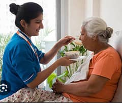 Patient attendant 24 hr for elderly female, residence/meals provided