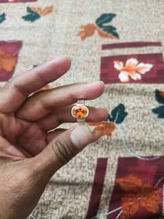 Zircon Stone with Chandi ring