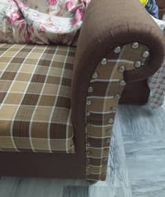 Brown 2 seater for bedroom