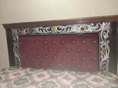 double bed with 1dressing table and 2 side table 1 double mattres