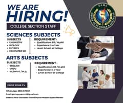 We Are Hiring Teachers