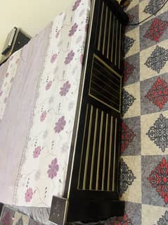 Bed set along with side tables and matress