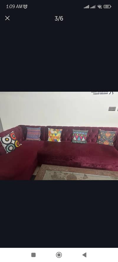 L shaped sofa set