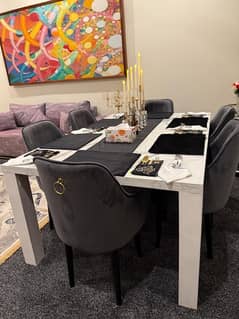 6 seater dinning table set