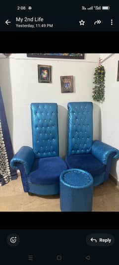 2 sofa with table