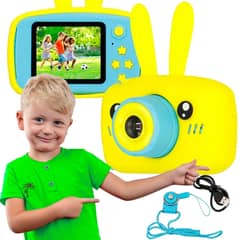 Kids Digital Camera Cute Rabbit Bear Cartoon Silicone Protective Case