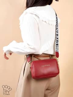 Trendy Girl's PU Leather Printed Shoulder  Bag, C-AR-4