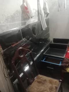 Full Steel bed With 2 said table