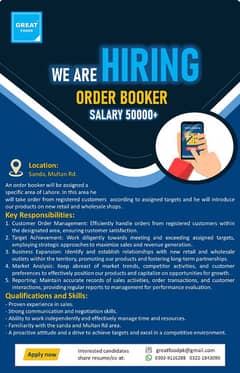 Orderbooker job