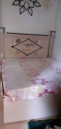 bed and wardrobe