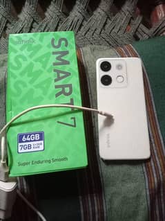 Infinix smart 7 mobile with complete box