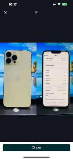 iPhone 13 Pro Max 97bh non active 128gb jv gold color
