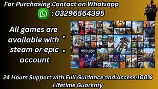 All popular Games are available. gta v +Minecraft+Tekken tag and more.