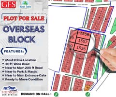 R-1557 120 Sq Yard Plot For Sale In Overseas Block