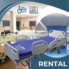 Manual BED FOR RENT |MEDICAL BED ON RENT ICU SETUP FOR HOME RENT