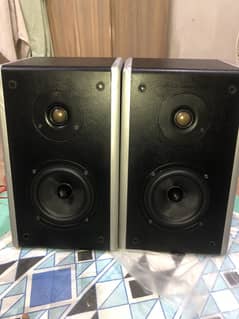 Studio speakers 4" hard box size around 8" and a twitter best performa