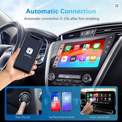 2in1 Wired to Wireless CarPlay Android Auto Adapter for OEM Car Stere