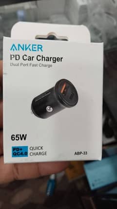 car charger Anker PD super fast charging