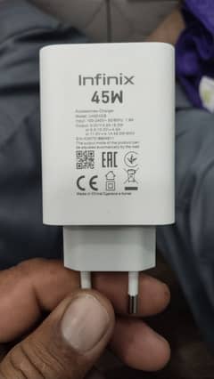 Infinix charger 45 w Adaptor! supported by( infinix hot 40 pro)