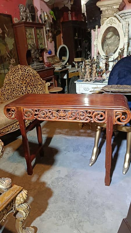 Wooden cane vintage solid sofa Antique imported 13