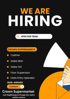 We are looking to expand our team at Crown Supermarket!