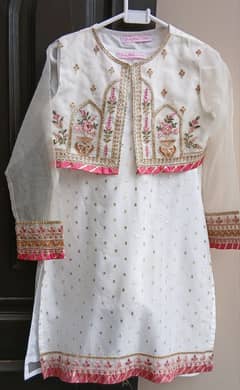 pearl white kurti sharara