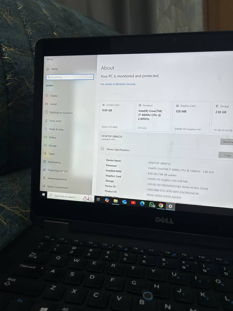 Dell Latitude E7470 2K touch display 0