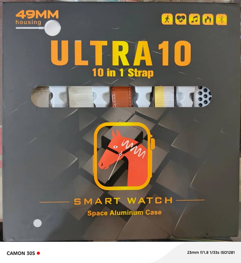 ULTRA SMART WATCH 2 WITH 10 STRAPS ONLY OPEN BOX 0