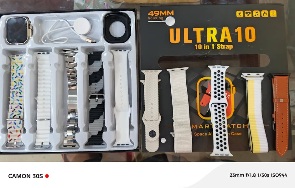 ULTRA SMART WATCH 2 WITH 10 STRAPS ONLY OPEN BOX 3